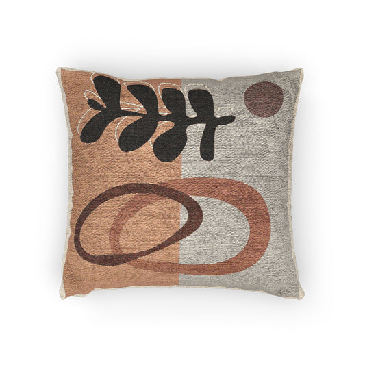 “Drift & Root” – Abstract Art Pillow Cover