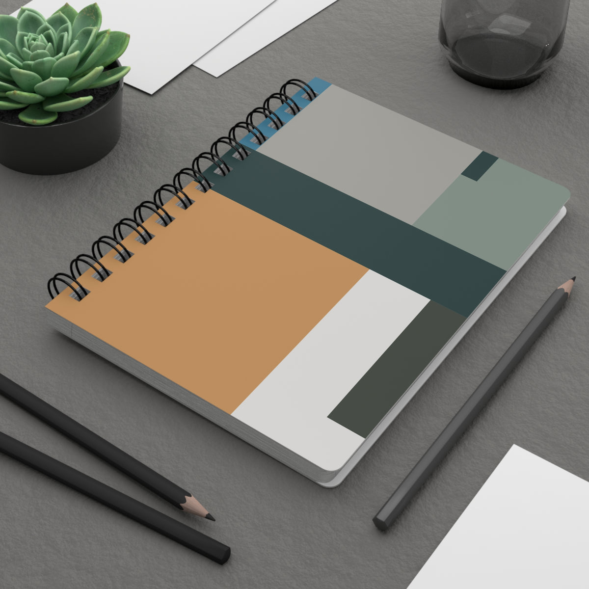 Mid-Century Modern Earth Tones Journal