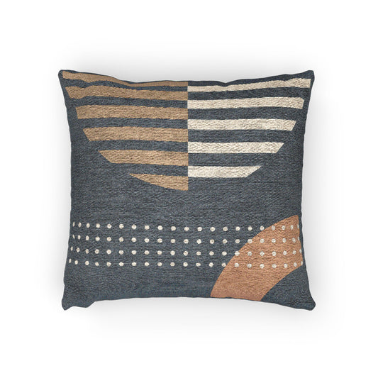 Orbit Grid Throw Pillow – Minimalism in Motion