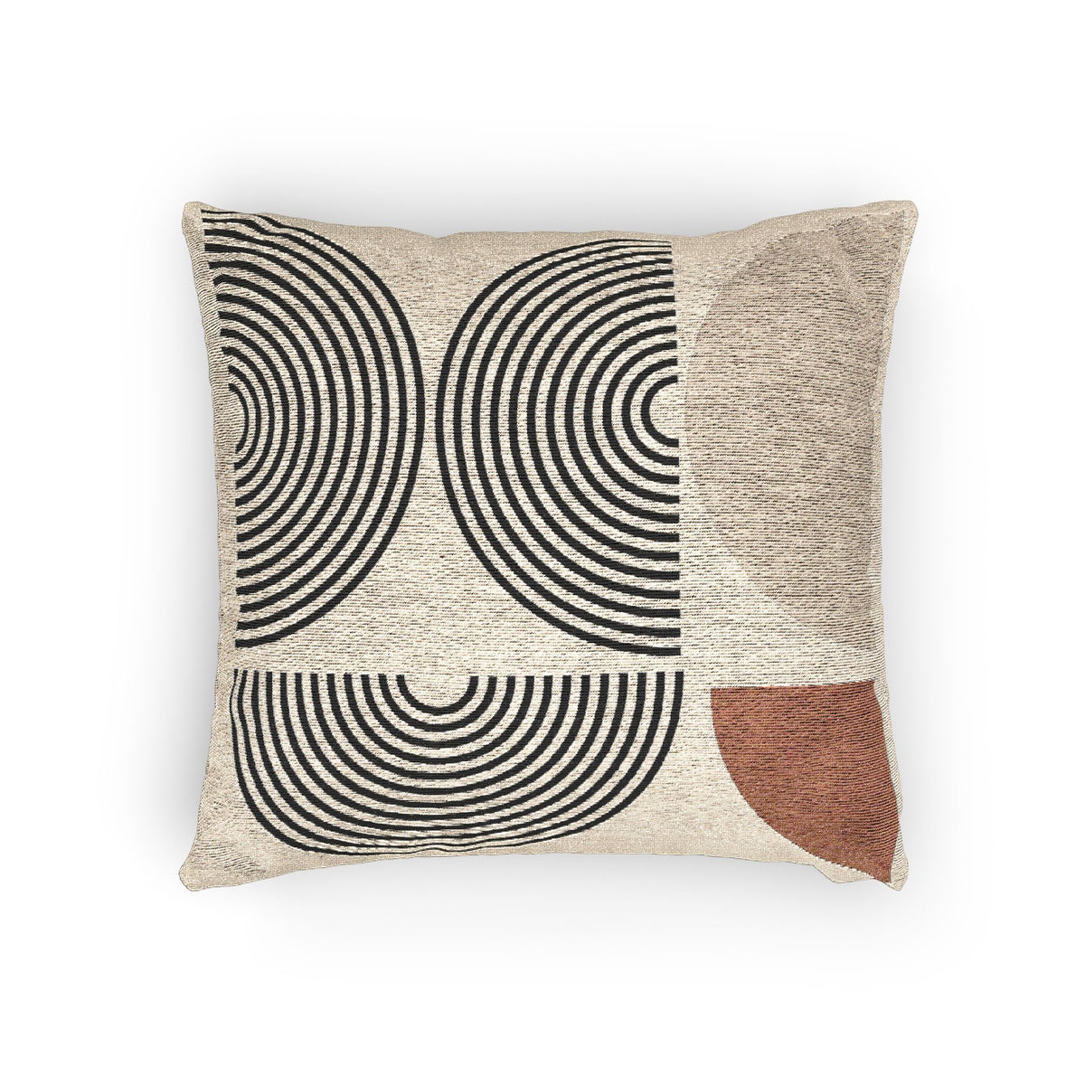 Geometric Harmony – Woven Throw Pillow