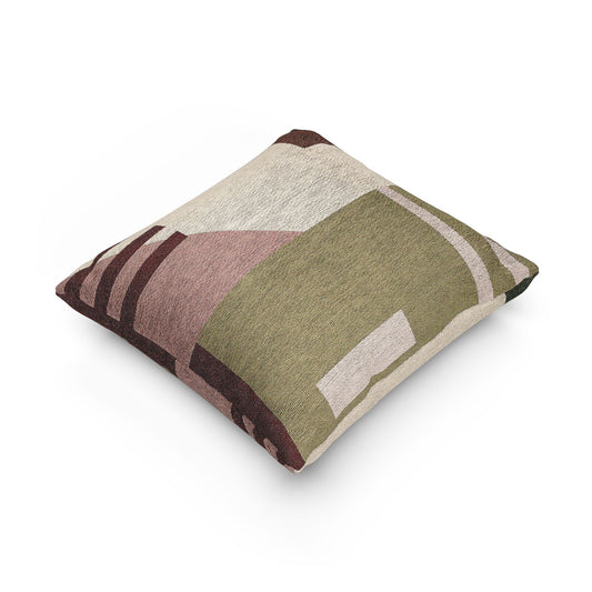 Earthy Abstract Throw Pillow