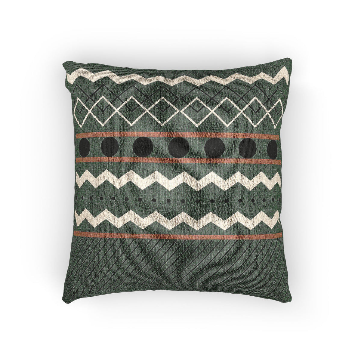 Tribal Geometric Pattern - Throw Pillow