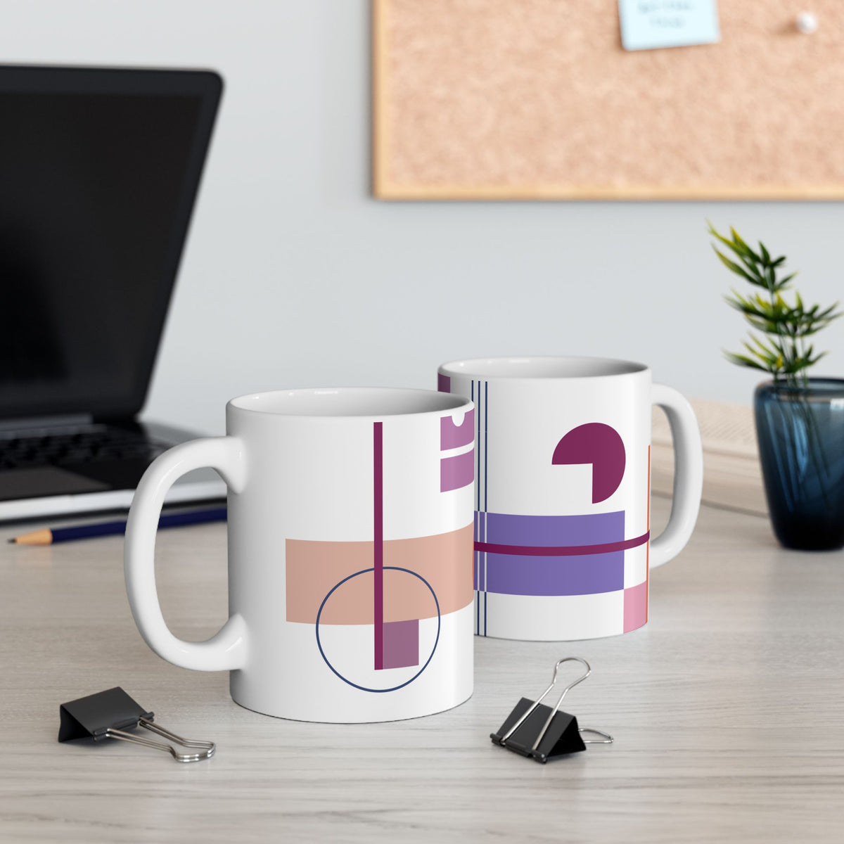 Intersecting Shapes Abstract Coffee Mug | 11 oz Mug