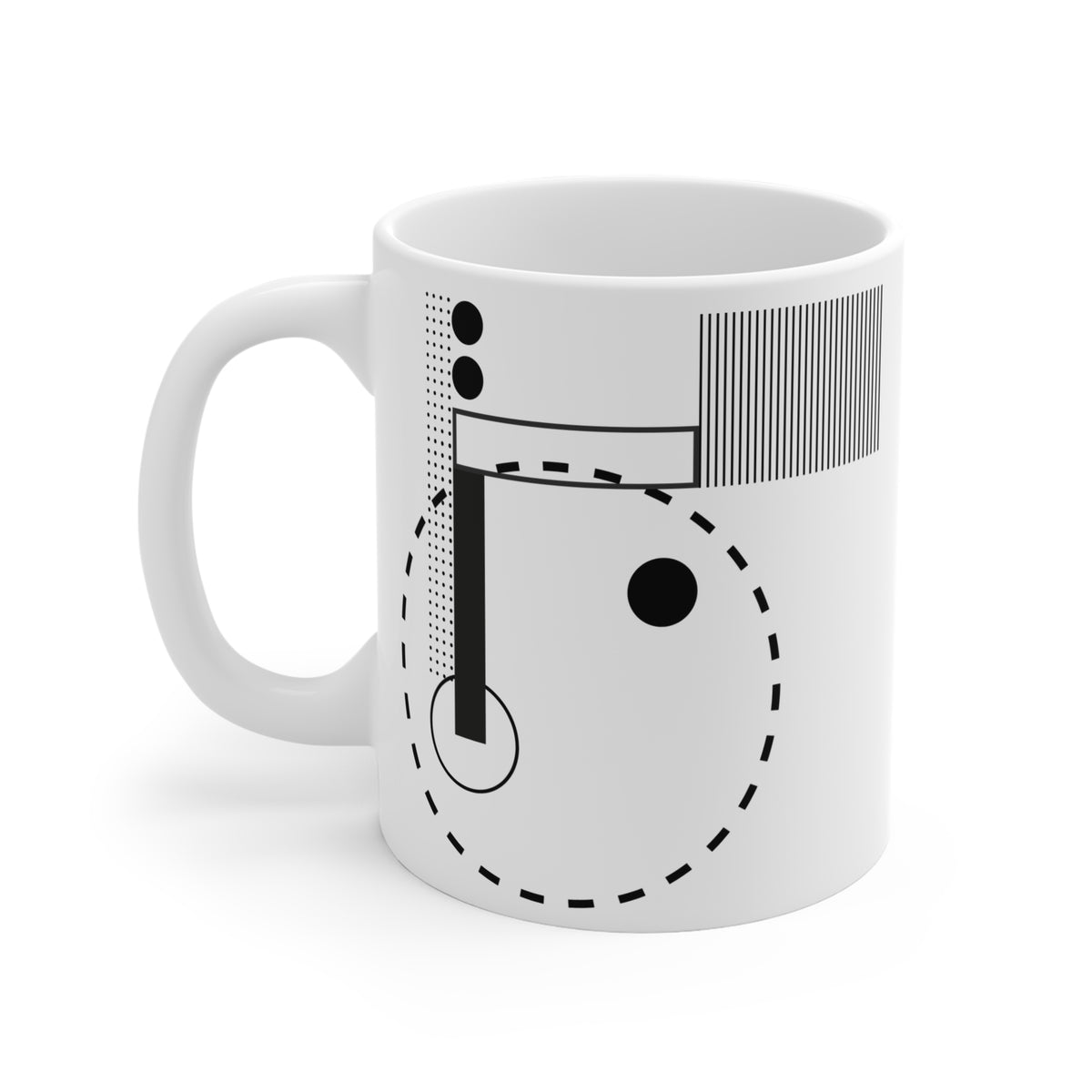 Corner Form Mug | 11oz Ceramic Coffee Mug | Minimalist Architectural Geometry