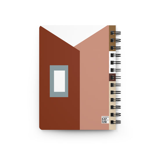 Gallery Wall Geometric Art Journal - Autumnal & Neutral Hues | Stylish Notebook for Creative Writing, Sketching, Gift for Artists, Minimalist Stationery