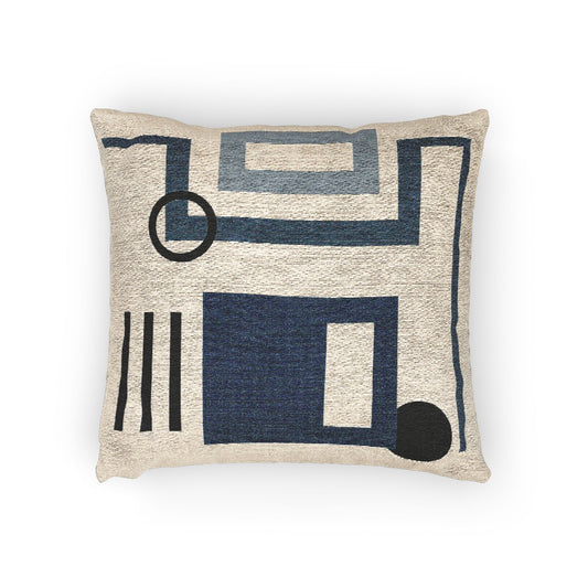 Fluid System Schematic Pillow – Engineering Blueprint Style