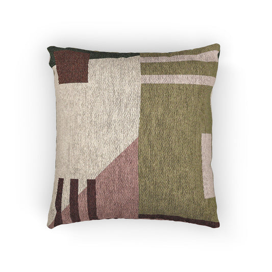 Earthy Abstract Throw Pillow