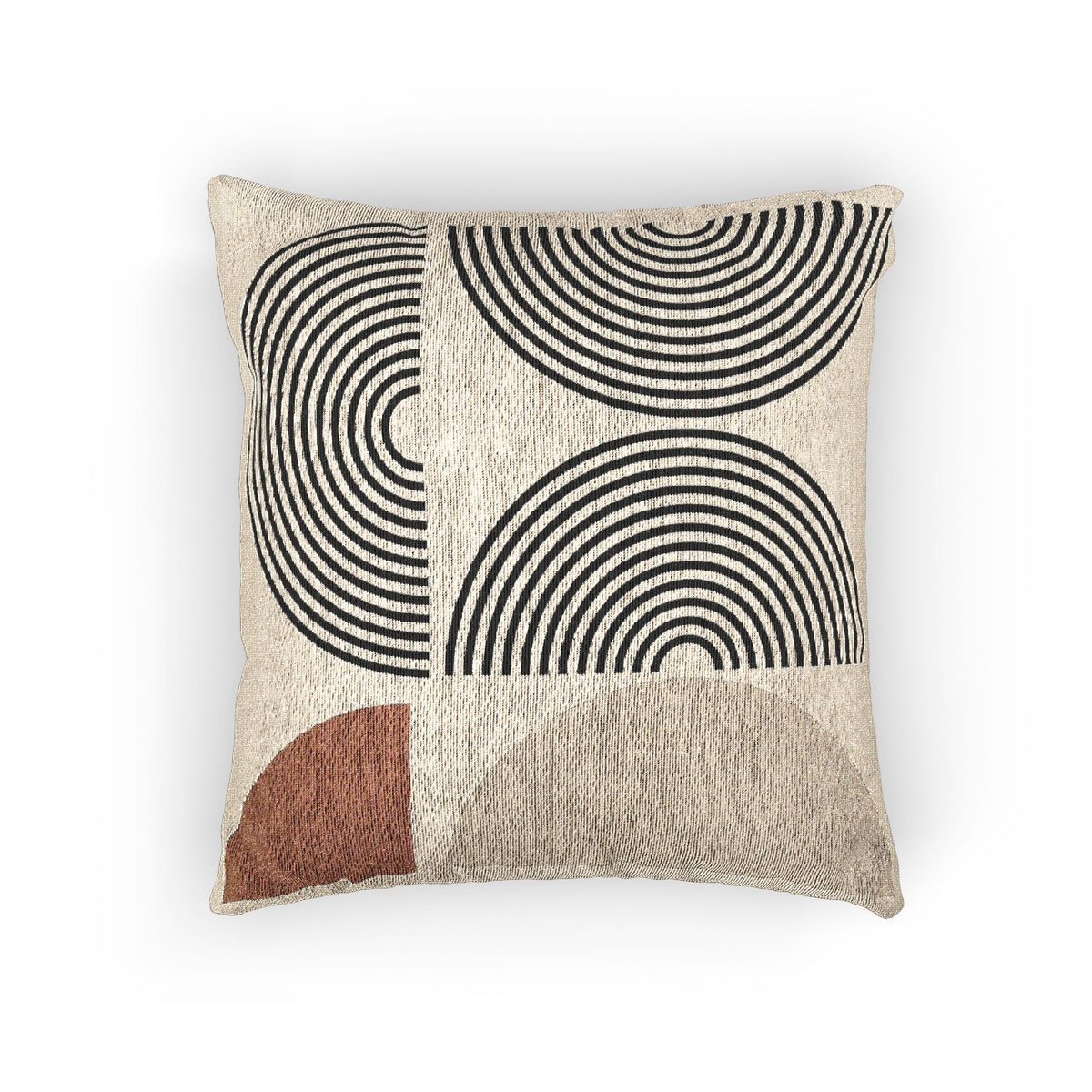 Geometric Harmony – Woven Throw Pillow