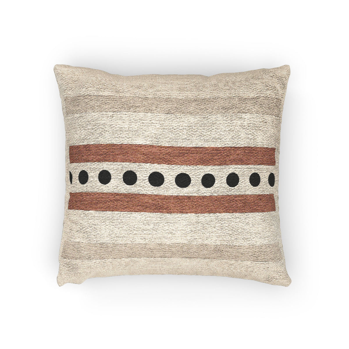 Modern Stripes – Geometric Woven Throw Pillow