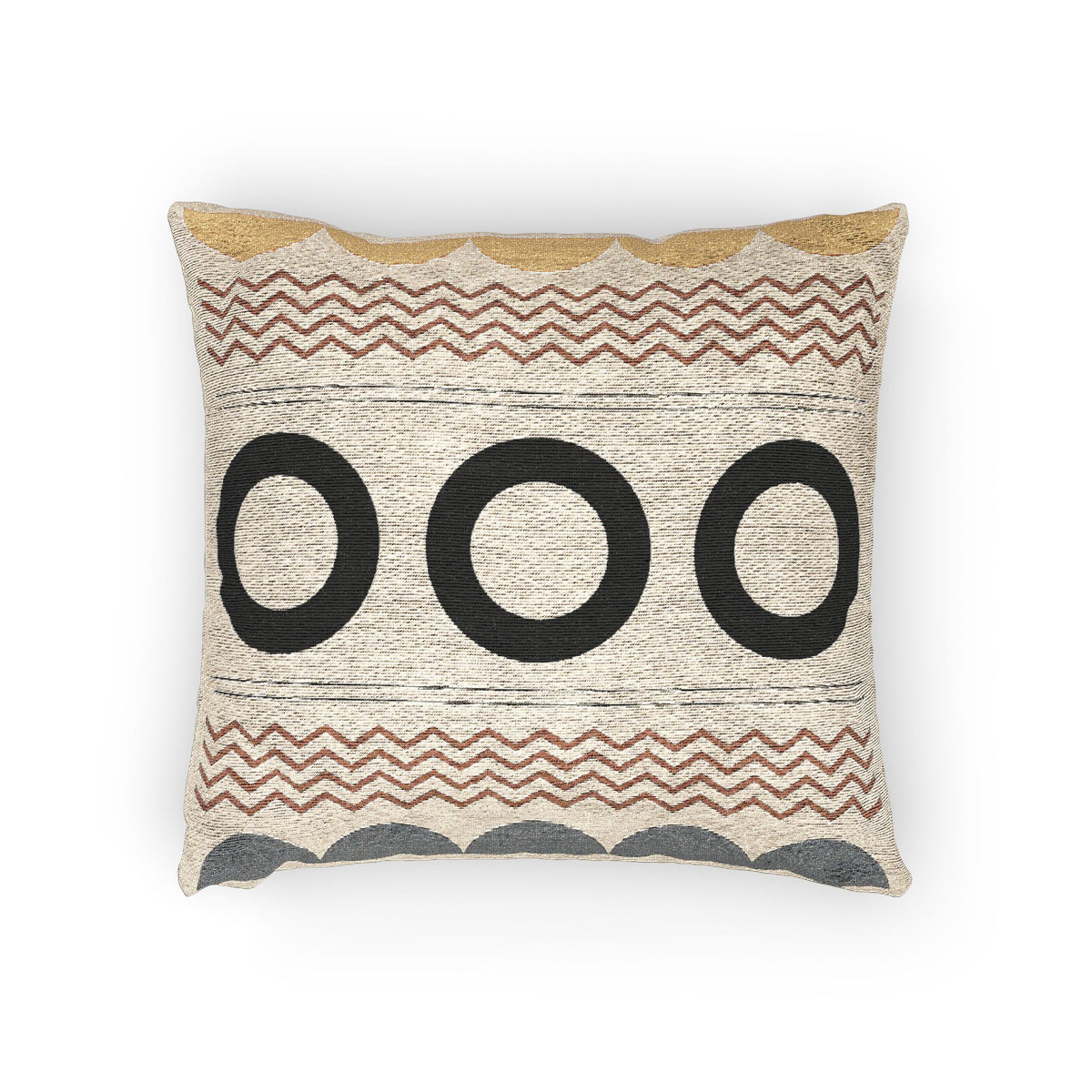 Deco Luxe – Geometric Woven Throw Pillow