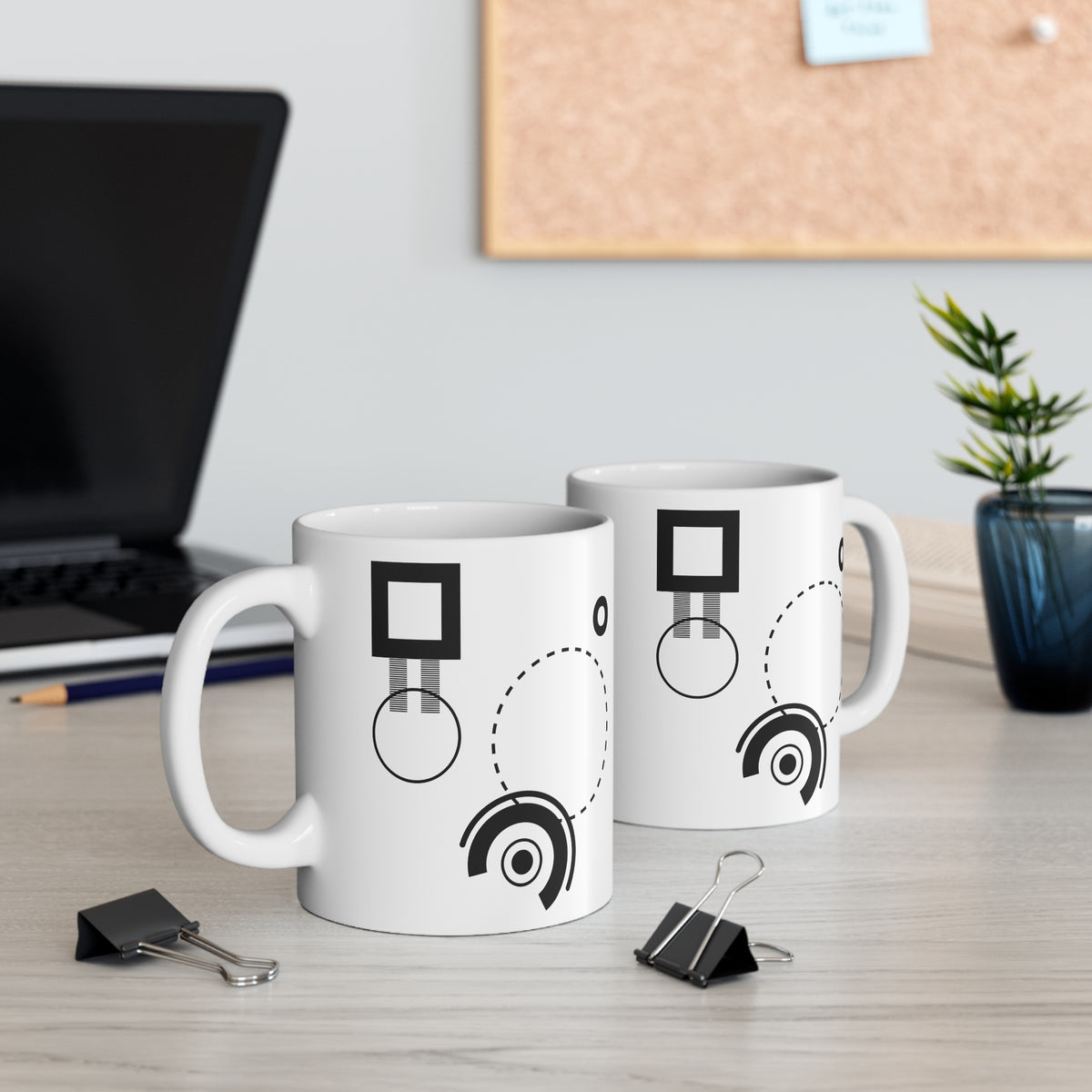 "Elevation Lines" Mug | 11oz Ceramic Mug | Architect-Designed Geometric Art