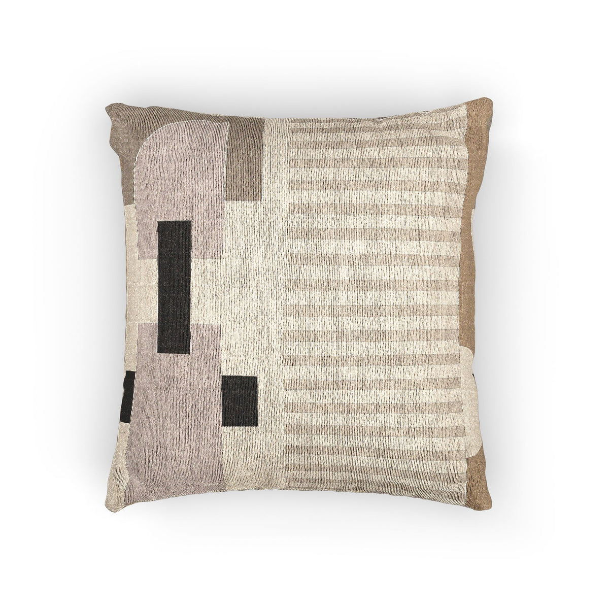 Echo Lines Cushion — Modern Geometry in Neutrals