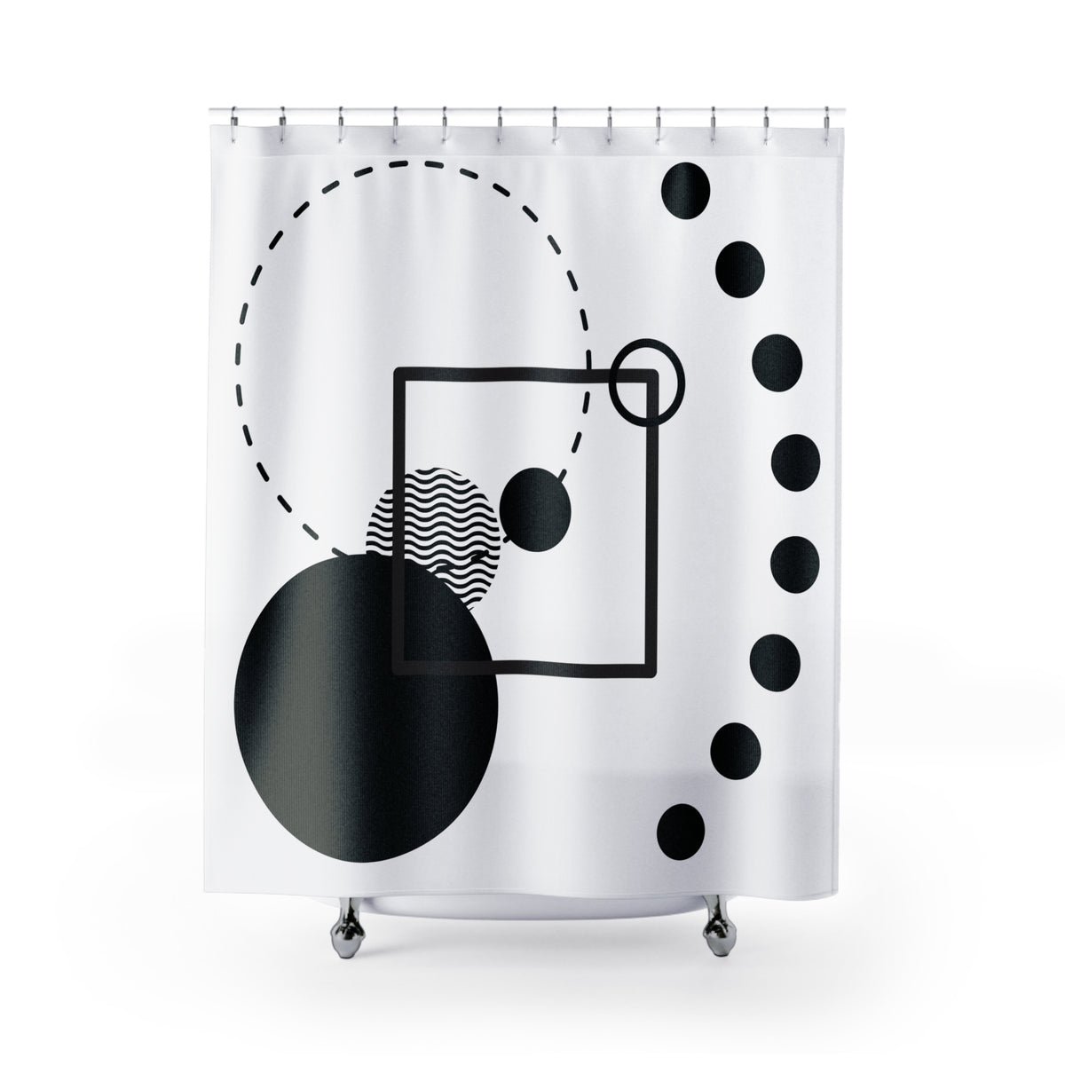 Geometric Precision with Playful Balance.