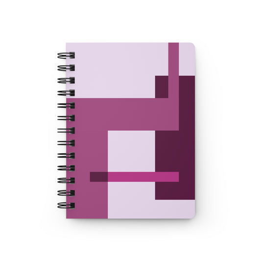 Fuchsia & Purple Color Block Modern Art Journal | Stylish Notebook for Creative Writing, Sketching, Gift for Artists, Minimalist Stationery