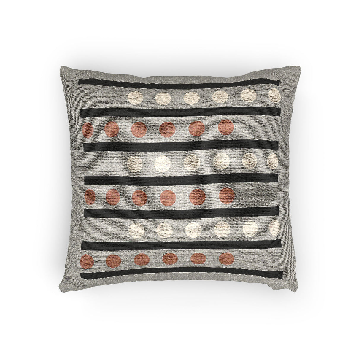 Dot Matrix – Geometric Woven Throw Pillow
