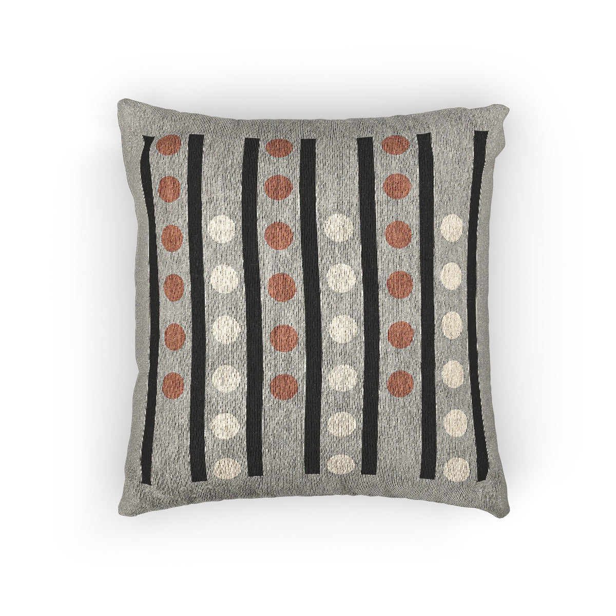 Dot Matrix – Geometric Woven Throw Pillow