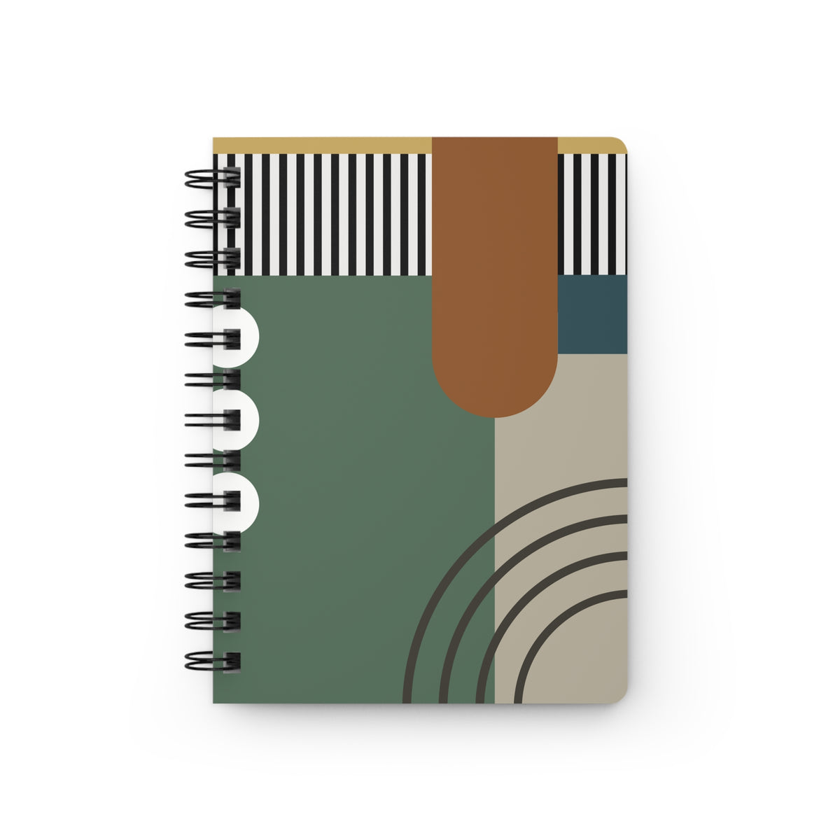 Abstract Bauhaus Style Stationery | Earthy Modern Geometric Design